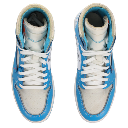 Off-White X Jordan 1 Retro High OG 'UNC' - Side View