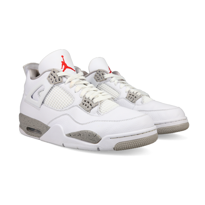 Jordan 4 Retro 'White Oreo' - Front View