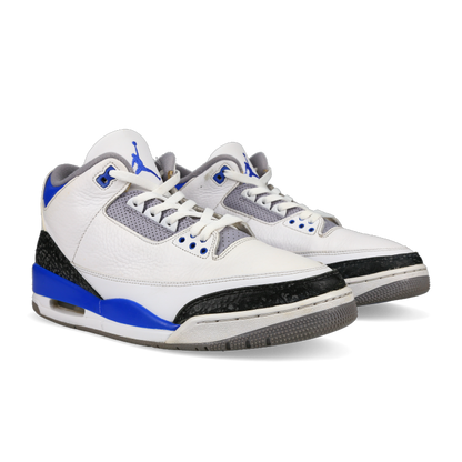 Jordan 3 Retro 'Racer Blue' - Front View