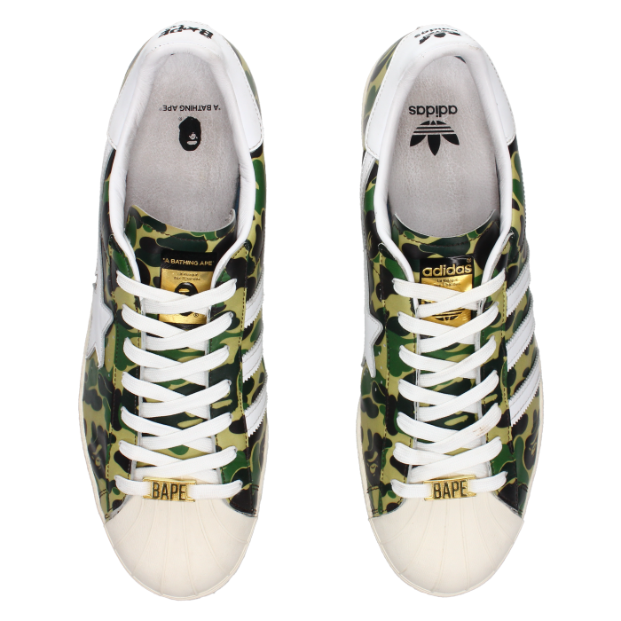 Adidas Superstar 80's X Bape 'ABC Camo' - Side View