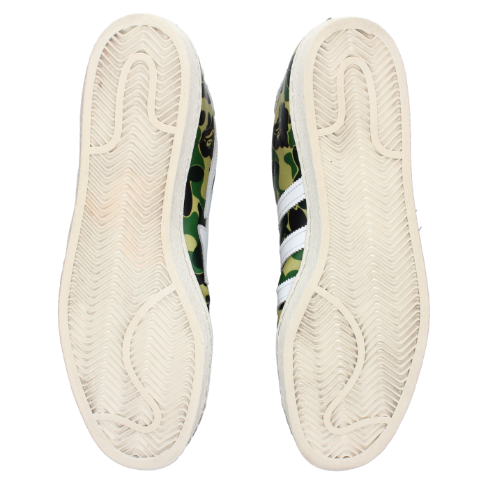 Adidas Superstar 80's X Bape 'ABC Camo' - Back View