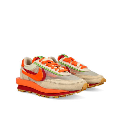 Nike LDWAFFLE X Sacai X Clot 'Net Orange Blaze' - Front View