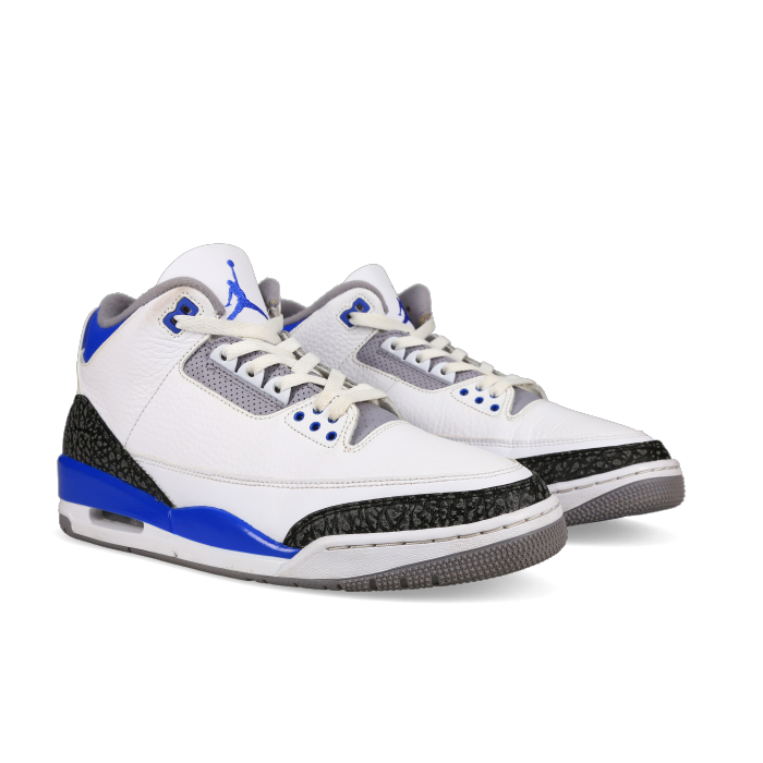 Jordan 3 Retro 'Racer Blue' - Front View