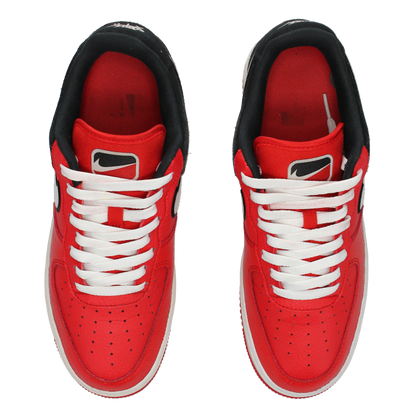 Nike Air Force 1 Low 'Red Black' - Side View