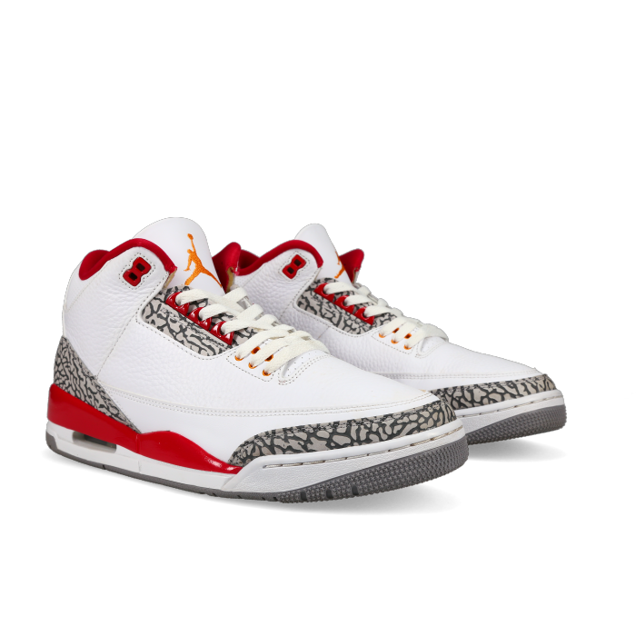 Jordan 3 Retro 'Cardinal Red' - Front View