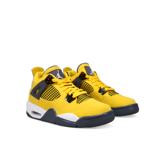 Jordan 4 Retro 'Lightning' 2021 (GS) - Front View