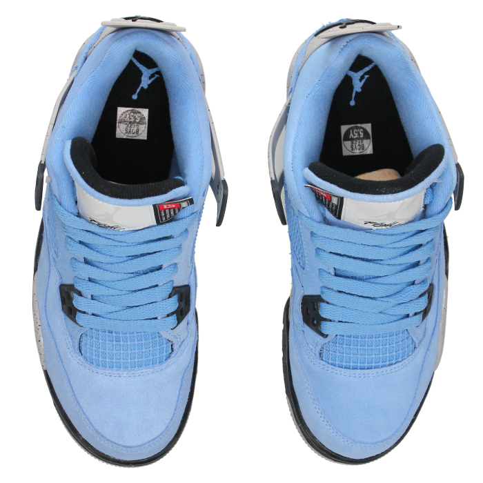 Jordan 4 Retro 'University Blue' (GS) - Side View