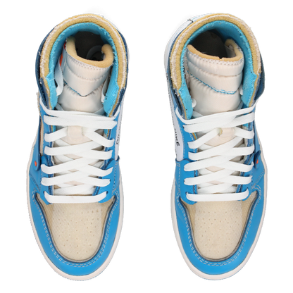 Off-White X Jordan 1 Retro High OG 'UNC' - Side View