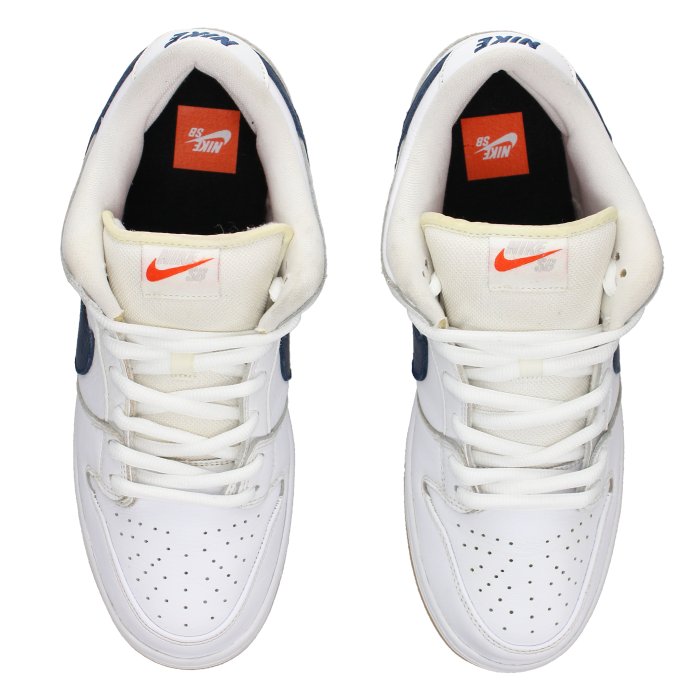 Nike SB Dunk Low Pro ISO 'Orange Label-White Navy' - Side View