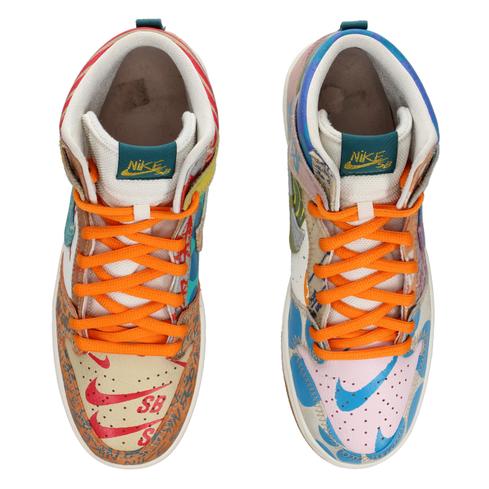 Thomas Campbell X Nike SB Dunk High 'What The' - Side View