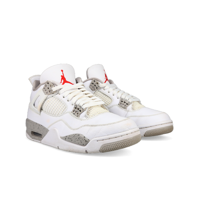 Jordan 4 Retro 'White Oreo' - Front View