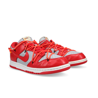 Off-White X Nike Dunk Low 'University Red' - Front View