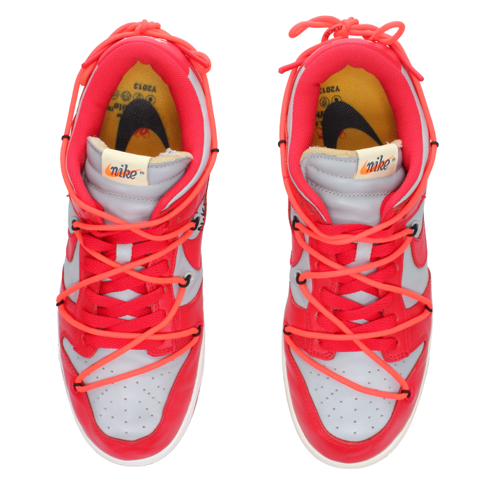 Off-White X Nike Dunk Low 'University Red' - Side View