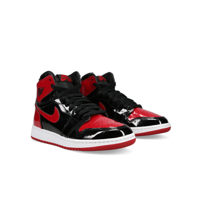 Jordan 1 Retro High OG 'Patent Bred' (GS) - Front View