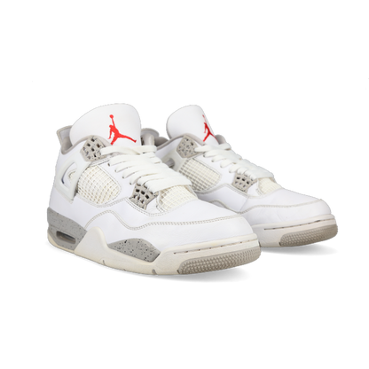 Jordan 4 Retro 'White Oreo' - Front View