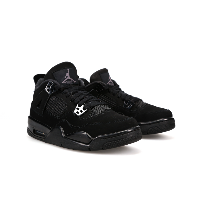 Jordan 4 Retro 'Black Cat' 2020 (GS) - Front View