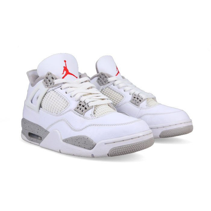 Jordan 4 Retro 'White Oreo' - Front View