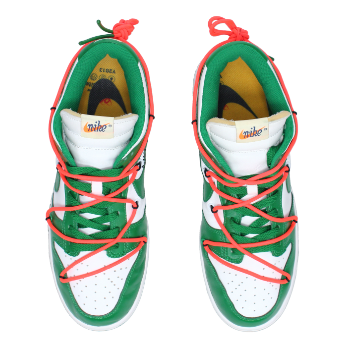 Off-White X Nike Dunk Low 'Pine Green' - Side View