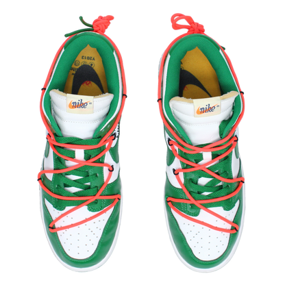 Off-White X Nike Dunk Low 'Pine Green' - Side View