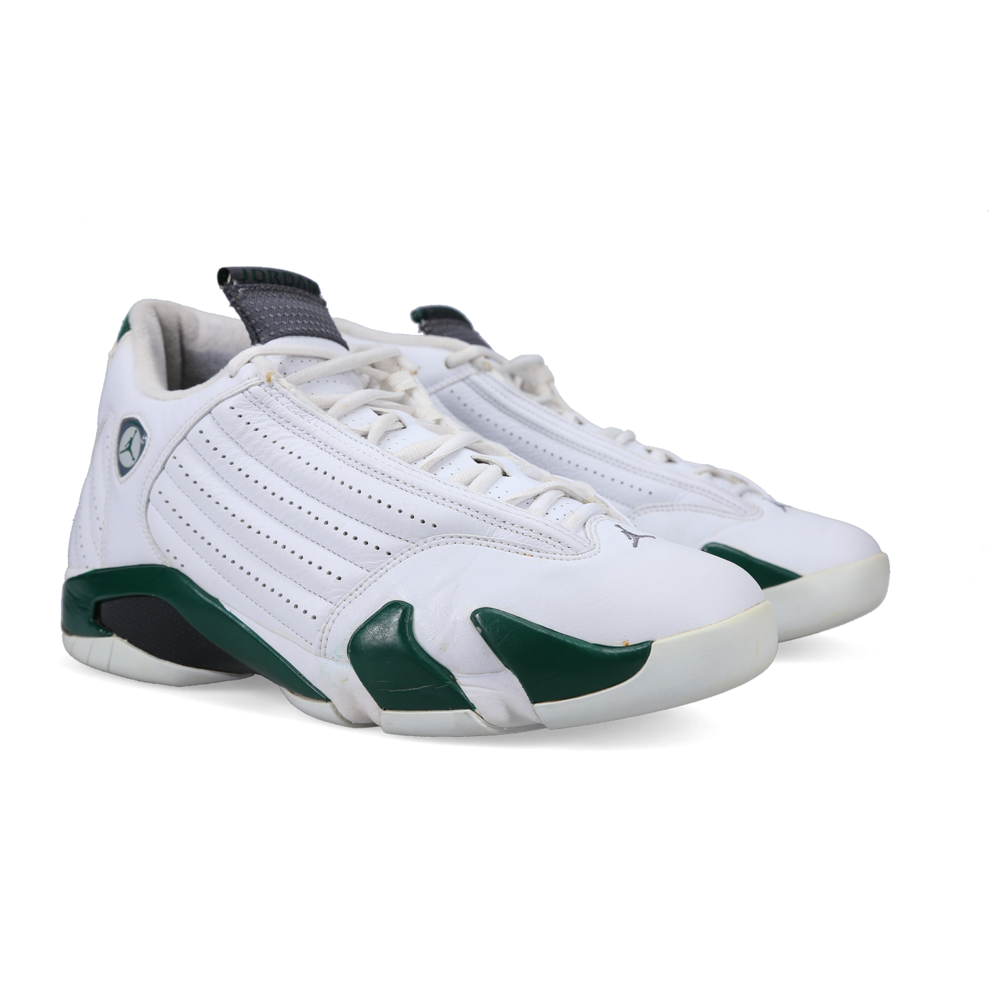 Jordan 14 Retro 'White Forest Green' - Front View