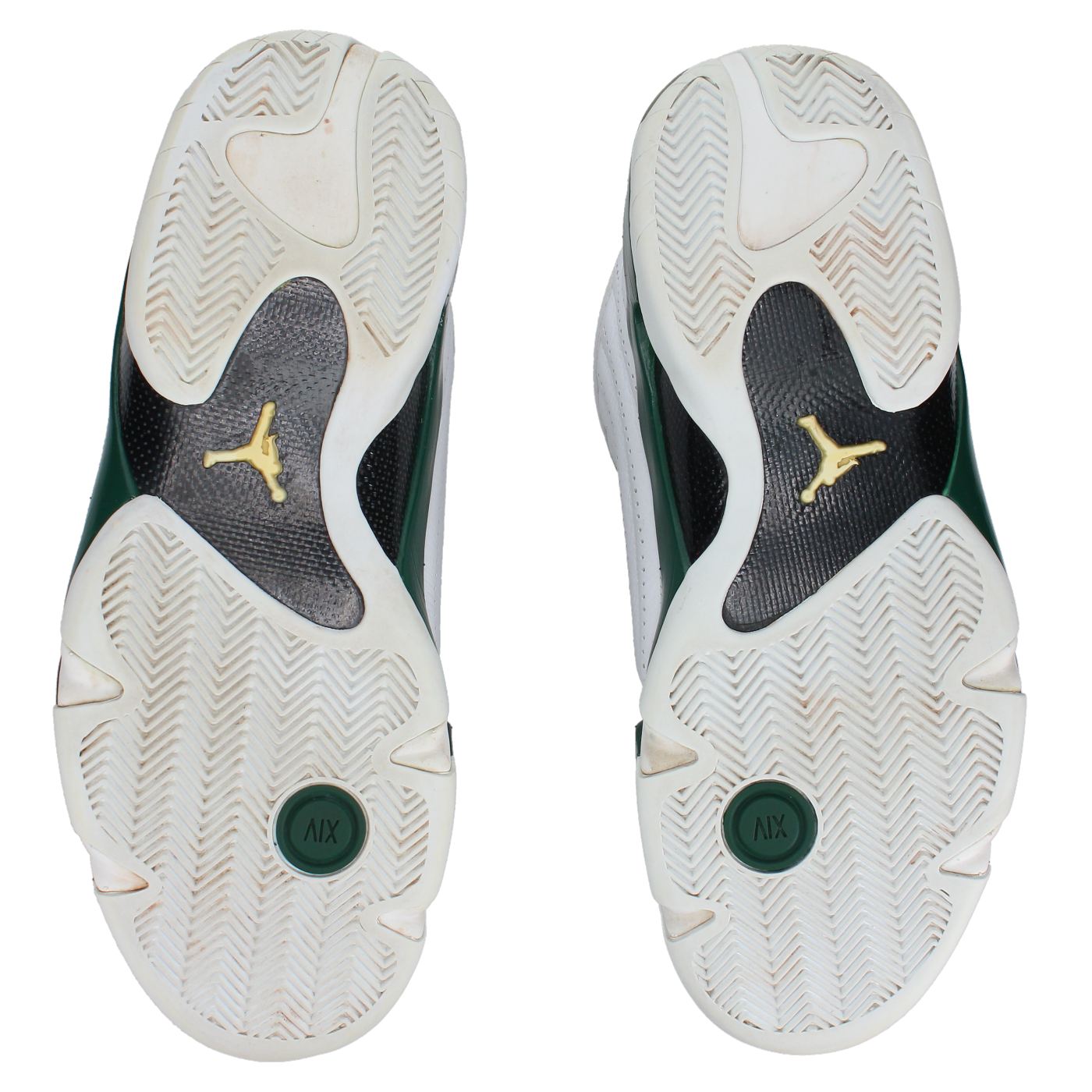 Jordan 14 Retro 'White Forest Green' - Back View