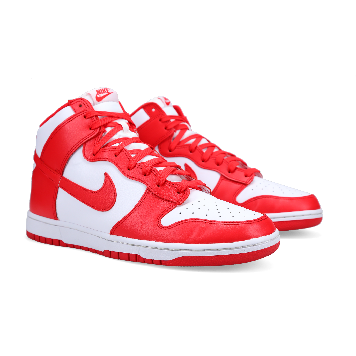 Nike Dunk High 'Championship White Red' - Front View