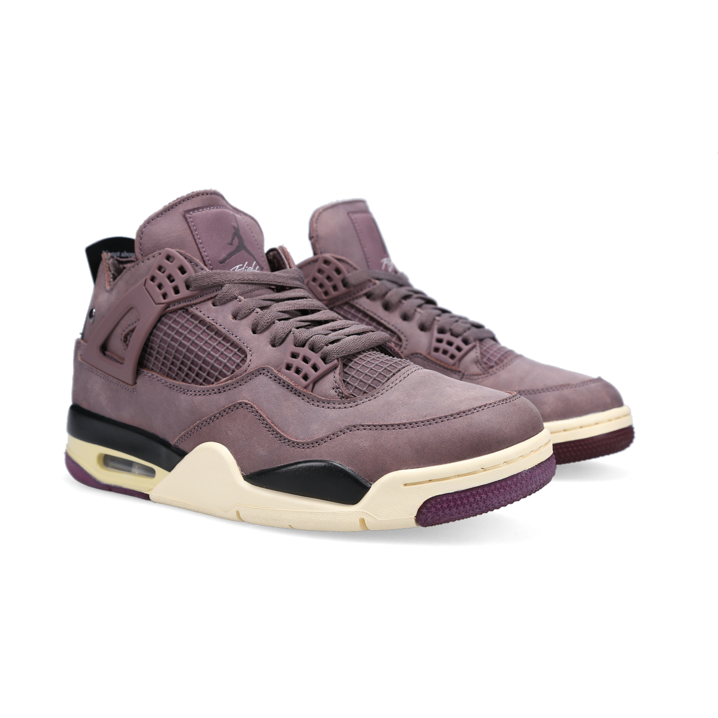 A Ma Maniere X Jordan 4 Retro 'Violet Ore' - Front View