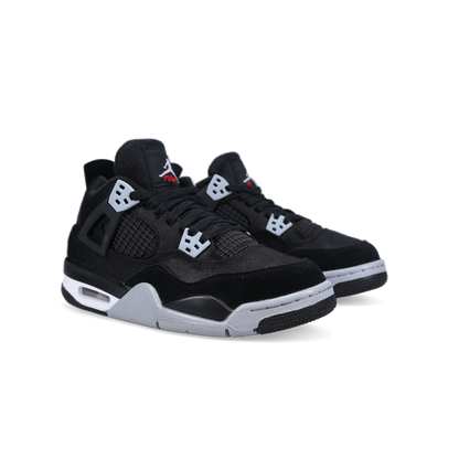 Jordan 4 Retro 'Black Canvas' (GS) - Front View