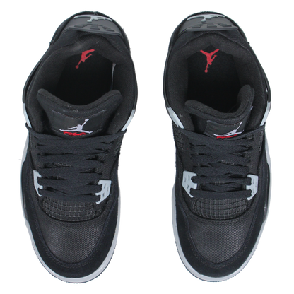 Jordan 4 Retro 'Black Canvas' (GS) - Side View