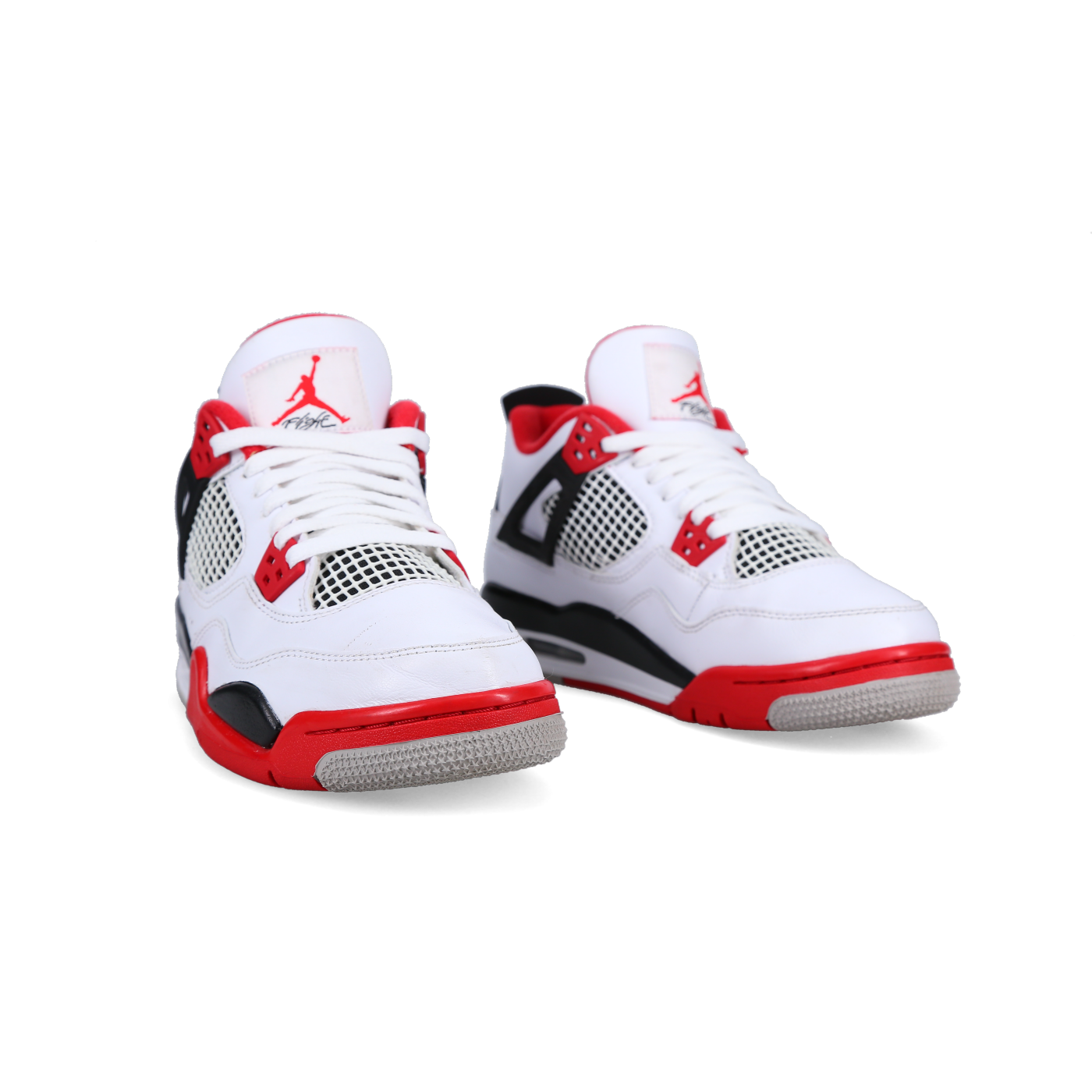 Jordan 4 Retro OG 'Fire Red' 2020 (GS) - Side View