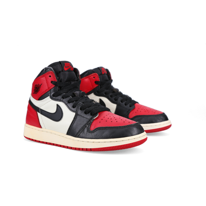 Jordan 1 Retro High OG 'Bred Toe' (GS) - Front View