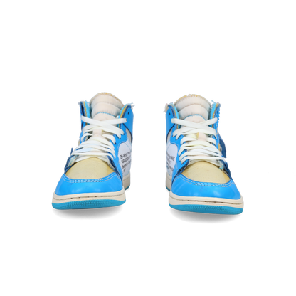 Off-White X Jordan 1 Retro High OG 'UNC' - Back View