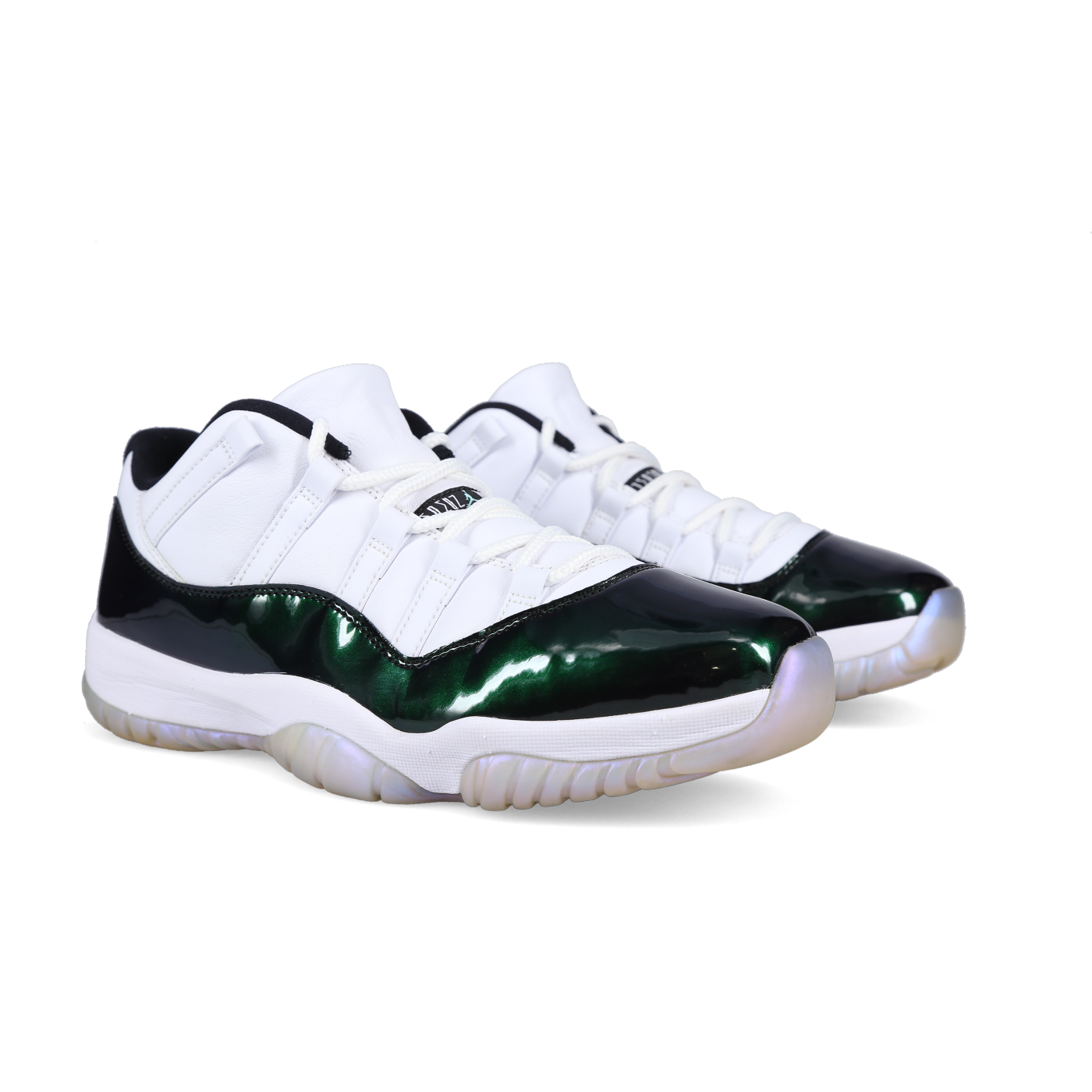 Jordan 11 Retro Low 'Emerald' - Front View