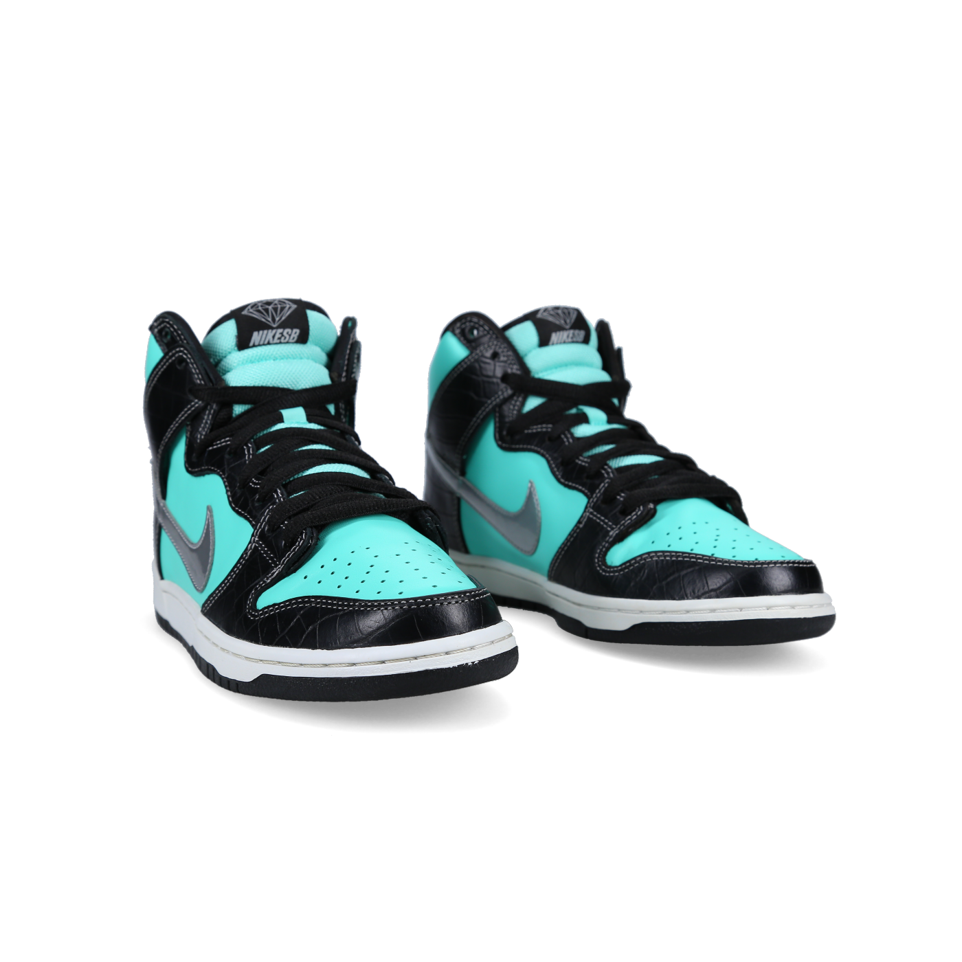 Diamond Supply Co. X Nike SB Dunk High Premium 'Tiffany' - Side View