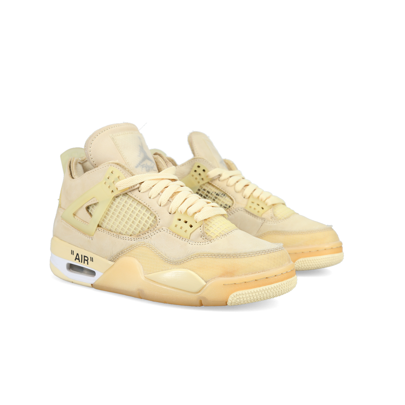 Off-White X Jordan 4 SP 'Sail' (W) - Front View