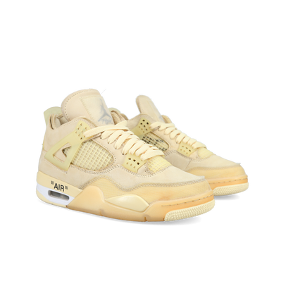 Off-White X Jordan 4 SP 'Sail' (W) - Front View