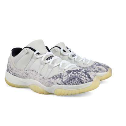 Jordan 11 Retro Low 'Light Bone Snakeskin' - Front View