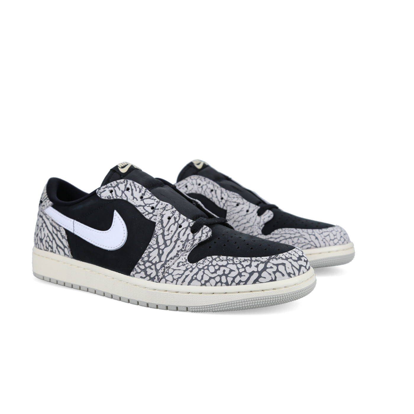 Jordan 1 Retro Low OG 'Black Cement' - Front View