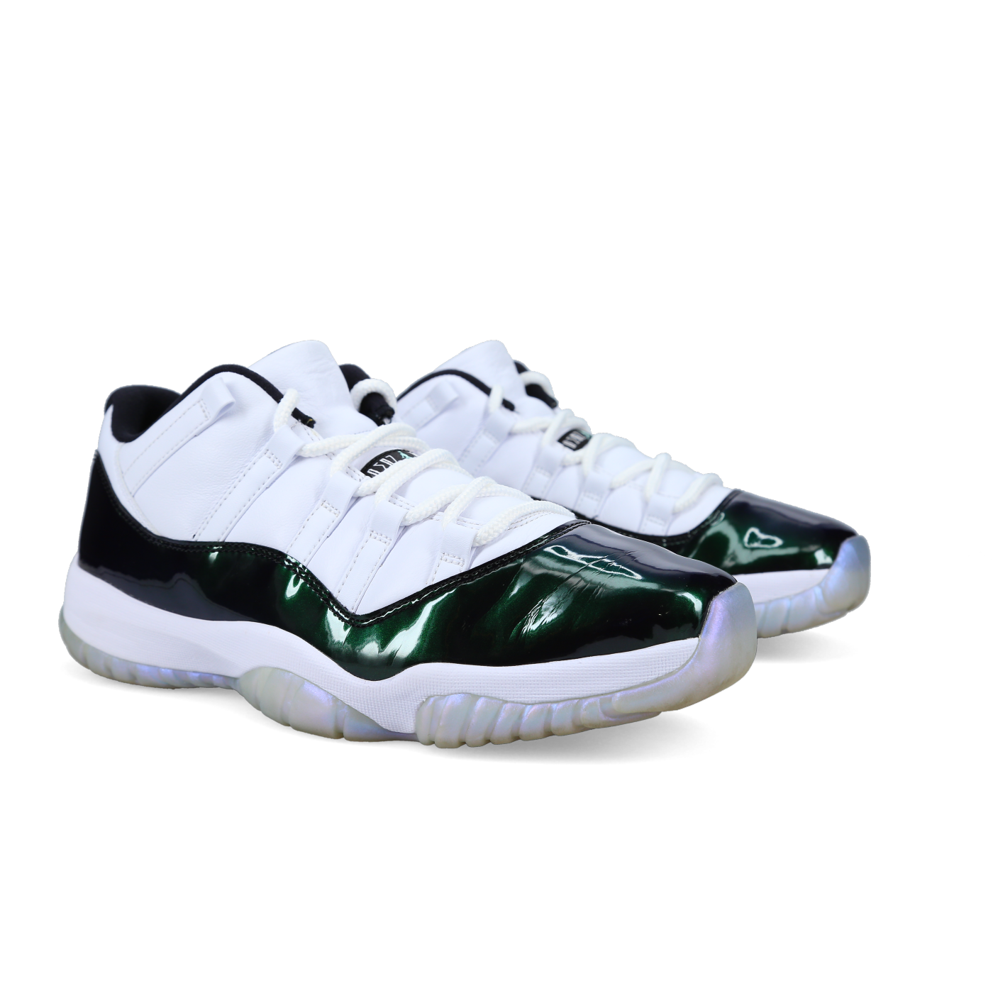 Jordan 11 Retro Low 'Emerald' - Front View