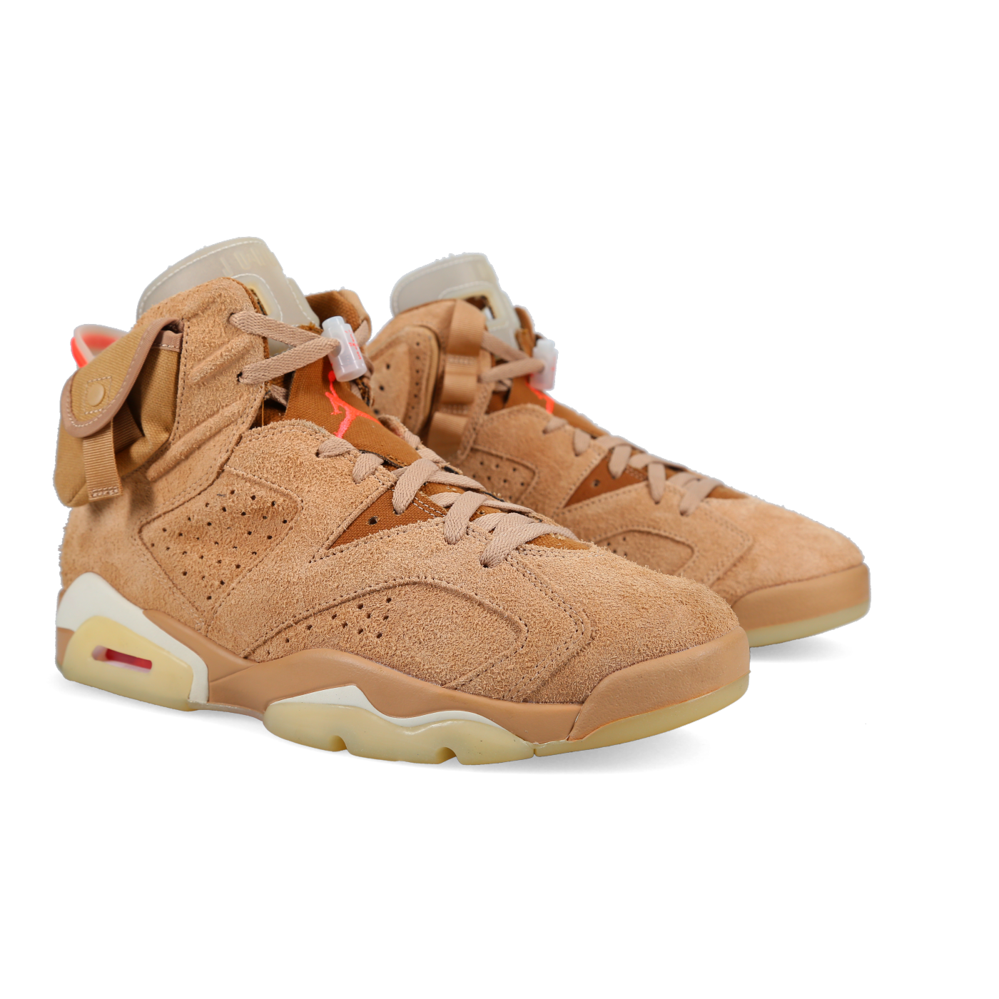 Travis Scott X Jordan 6 Retro 'British Khaki' - Front View