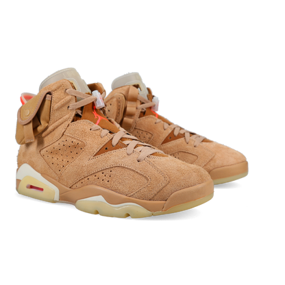 Travis Scott X Jordan 6 Retro 'British Khaki' - Front View