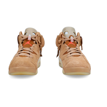 Travis Scott X Jordan 6 Retro 'British Khaki' - Back View