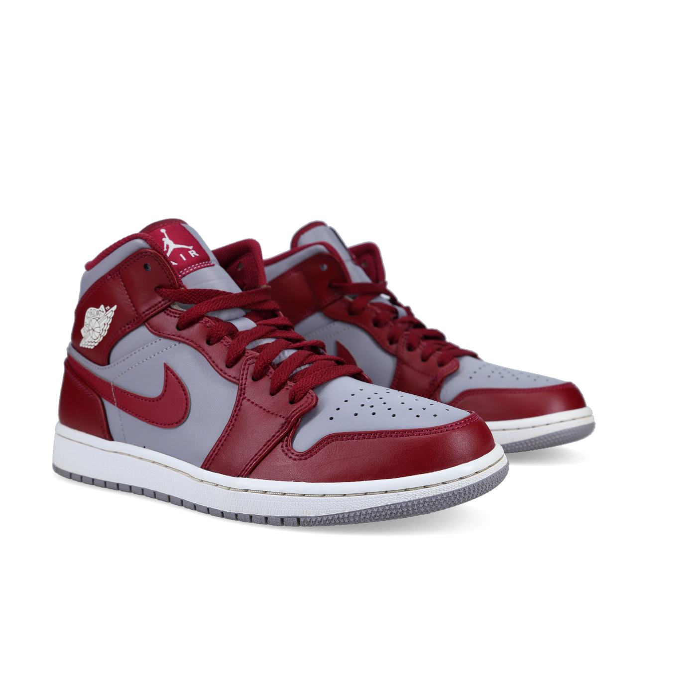 Jordan 1 Mid 'Cherrywood Red' - Front View