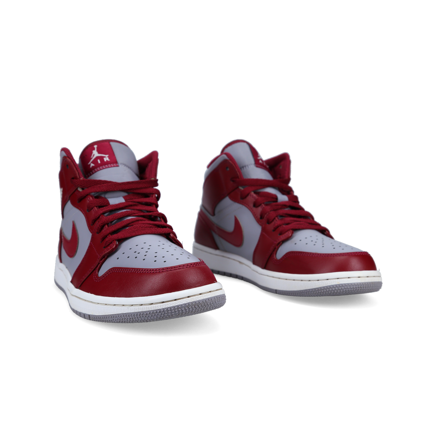 Jordan 1 Mid 'Cherrywood Red' - Side View