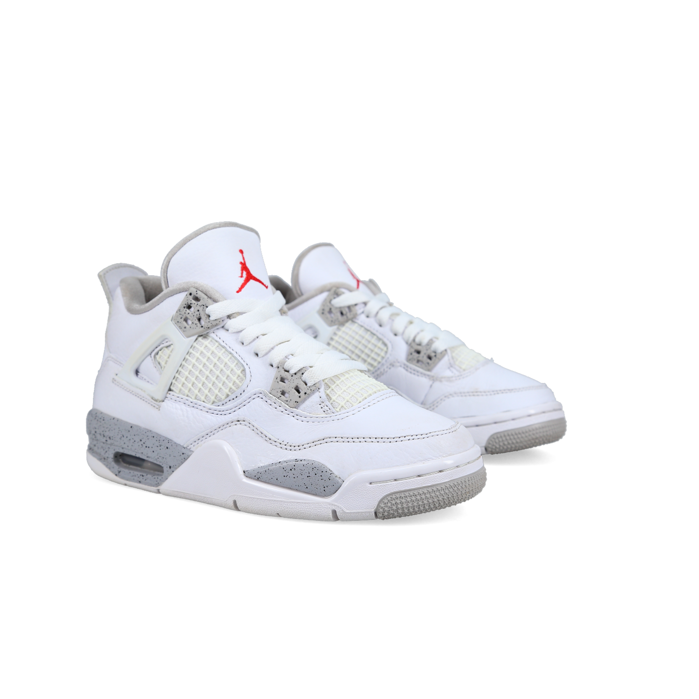 Jordan 4 Retro 'White Oreo' (GS) - Front View