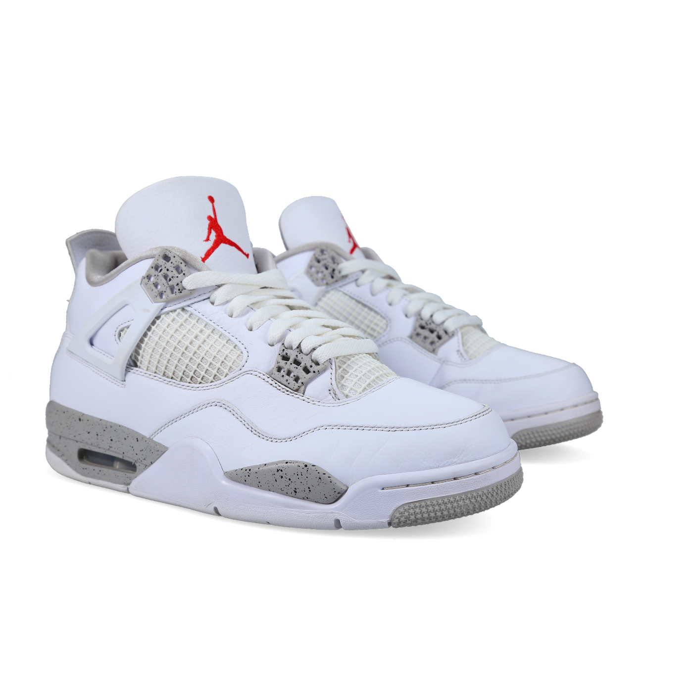 Jordan 4 Retro 'White Oreo' - Front View