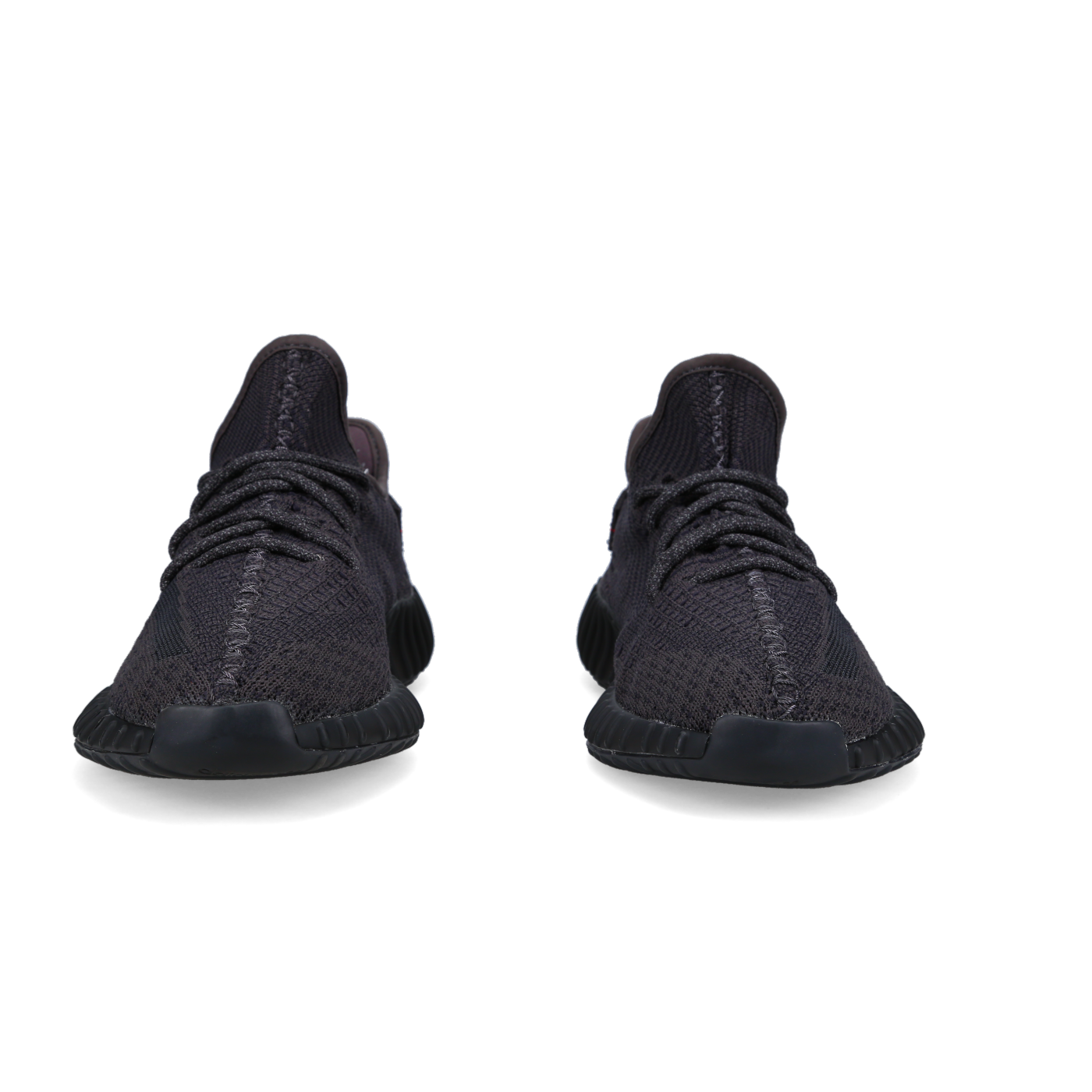 Adidas Yeezy Boost 350 V2 'Black Non Reflective' - Back View