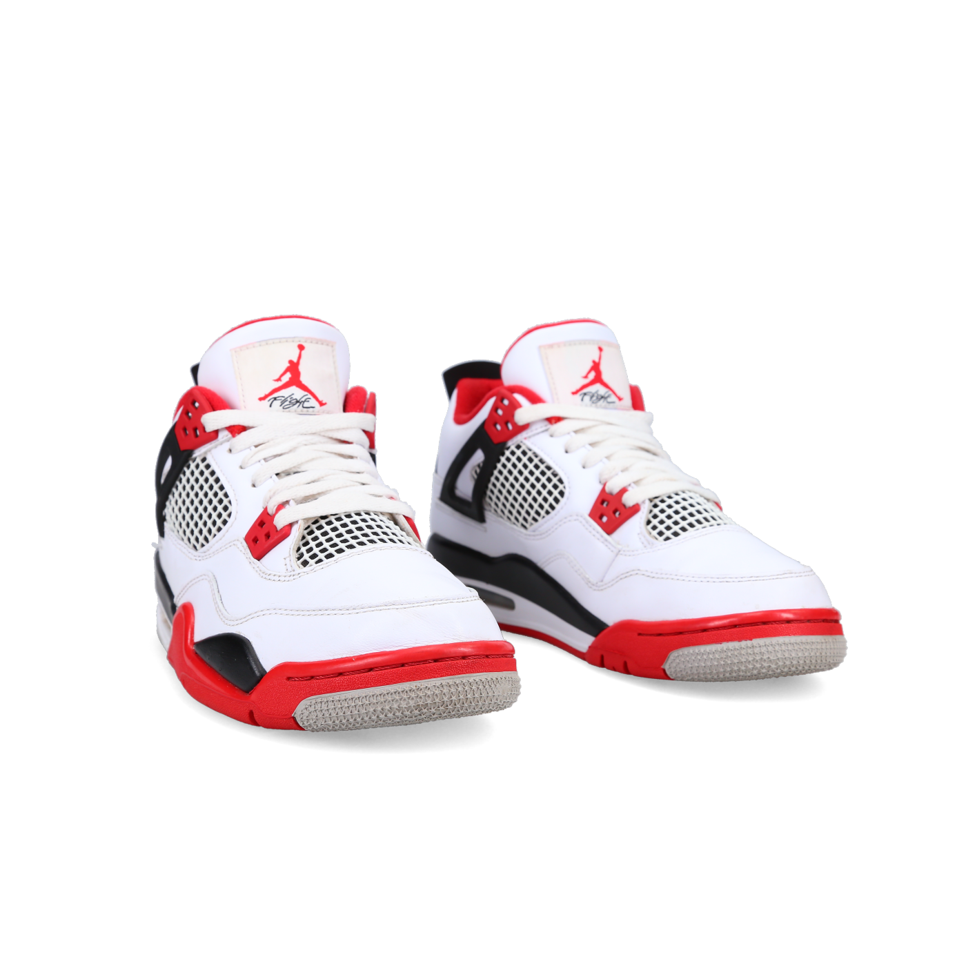 Jordan 4 Retro 'Fire Red' (2020) (GS) - Side View