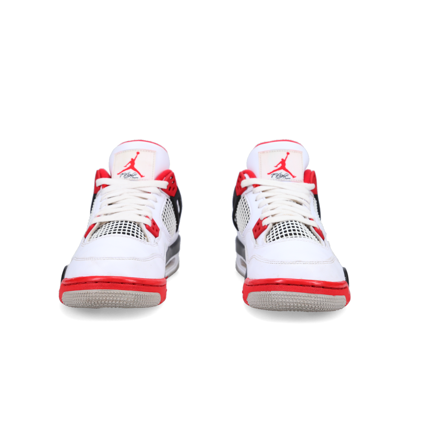 Jordan 4 Retro 'Fire Red' (2020) (GS) - Back View