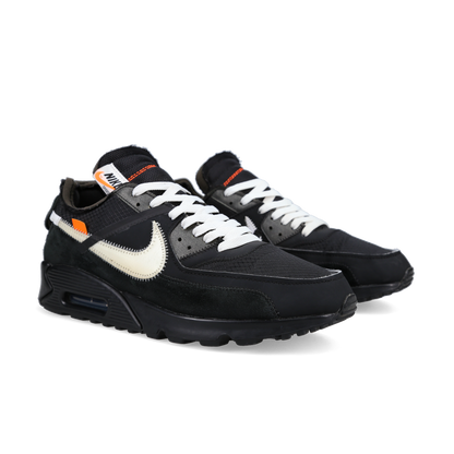 Off-White X Nike Air Max 90 'Black' - Front View